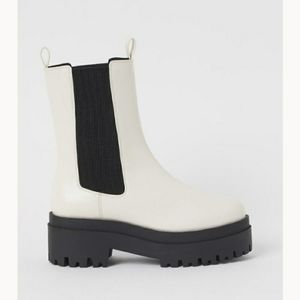 Lug sole Chelsea platform boots H&M
